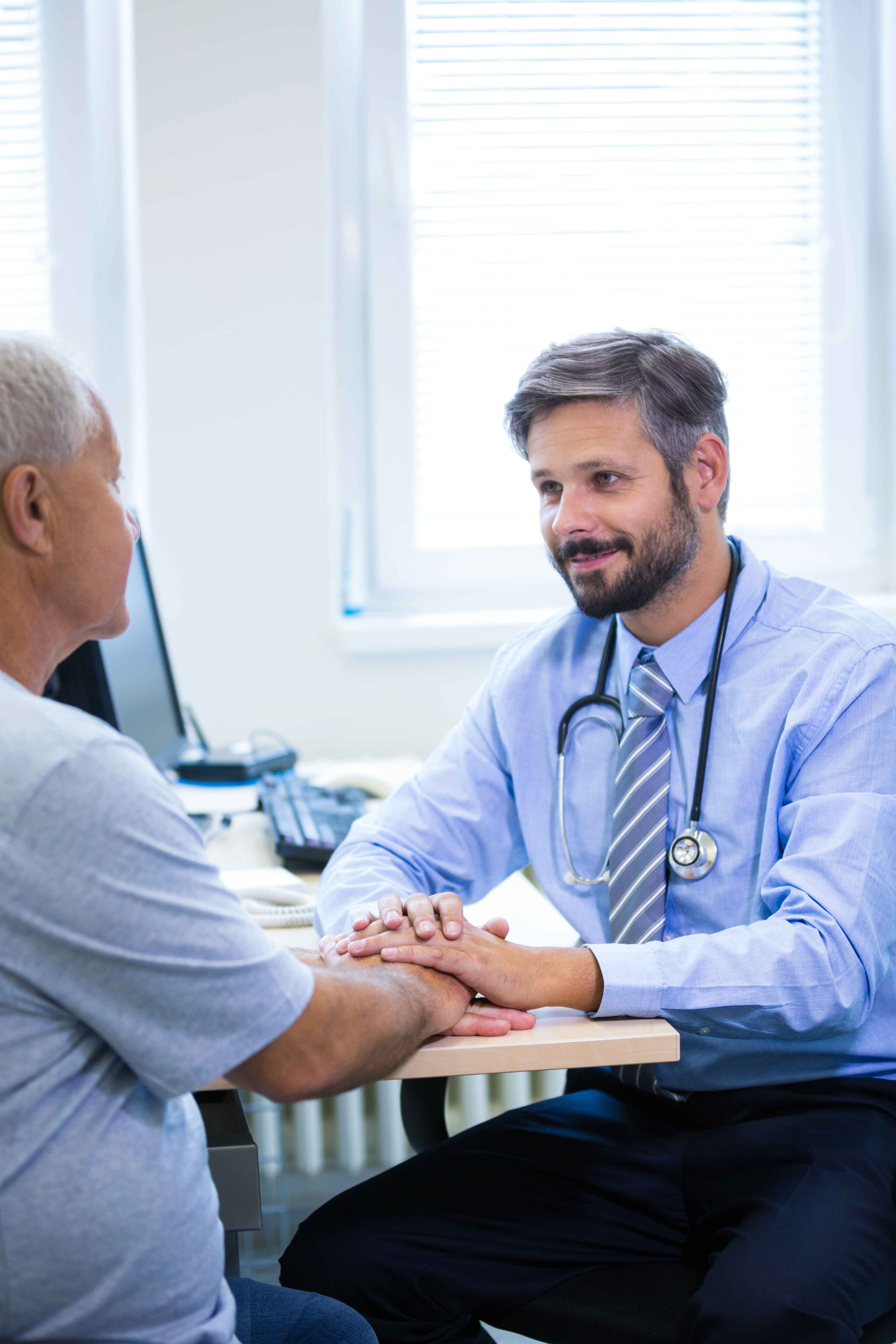 Doctor with patient